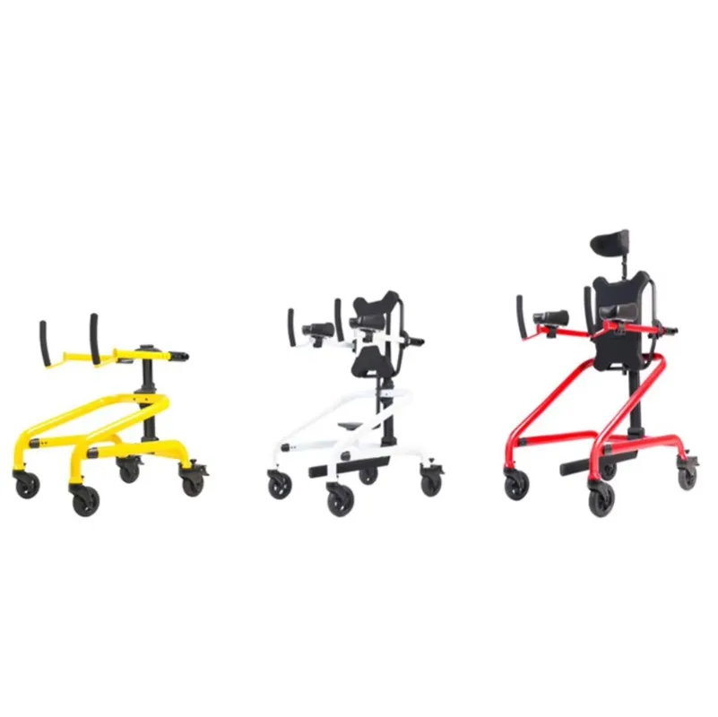 GT01 CE Adjustable Pediatric Gait Trainer with Headrest Harness Seat Splitter for Disabled Special Needs Children