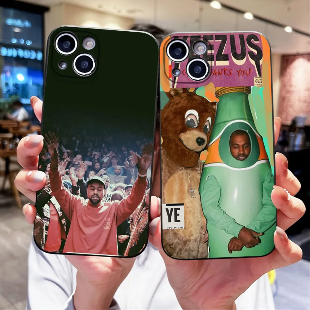 Funny Rapper Kanye West Ye Phone Case for IPhone 16 15 14 13 12 11 Pro Max Mini XS X SE2 7 8 16Plus Soft Cover Shockproof Fundas