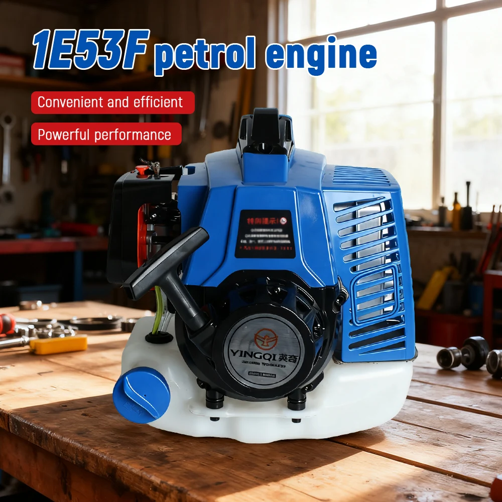 2-stroke Gas-powered Engine 90CC 2500W Heavy Duty Power Head Universal Petrol Engine for Lawn Mower Garden Tiller Earth Auger