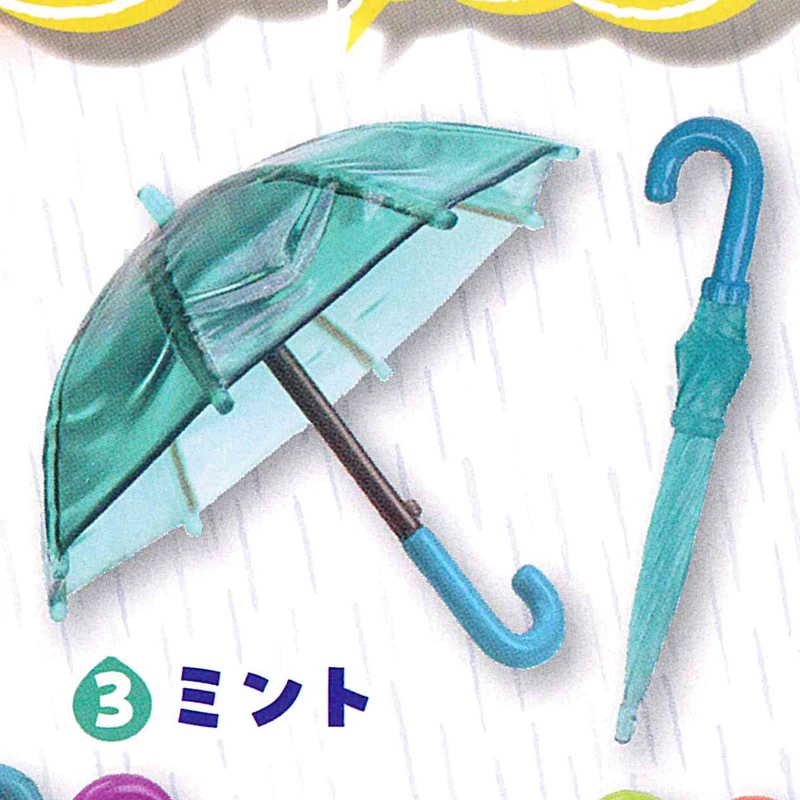 [Tersedia] Payung Transparan Miniatur Tarlin Japan Epoch Gashapon (Set 3 Potong) - Aksesori Boneka & Tampilan Modis