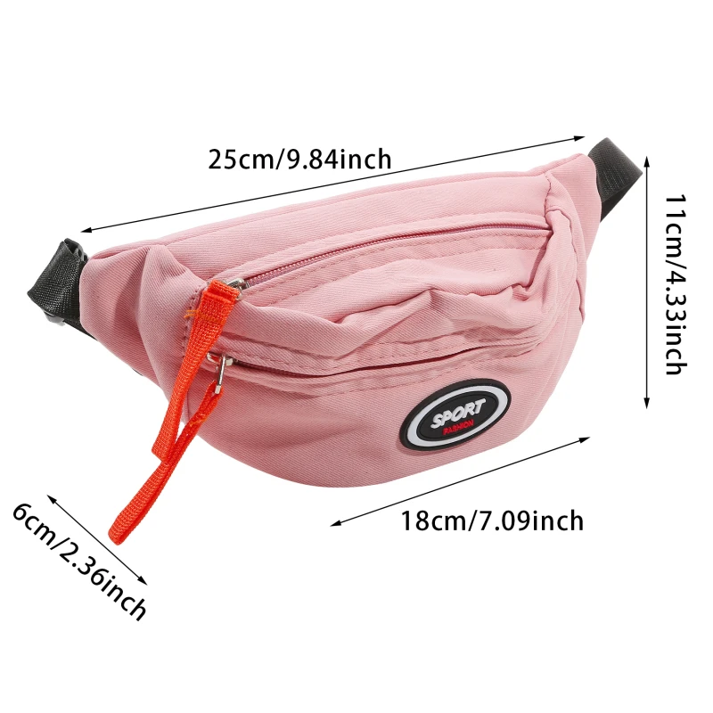 Neue Mode Nette kinder Brust Tasche Eine Schulter Umhängetasche Fanny Pack Leinwand Diagonal Tasche Mädchen Junge Zipper Tasche Geldbörse