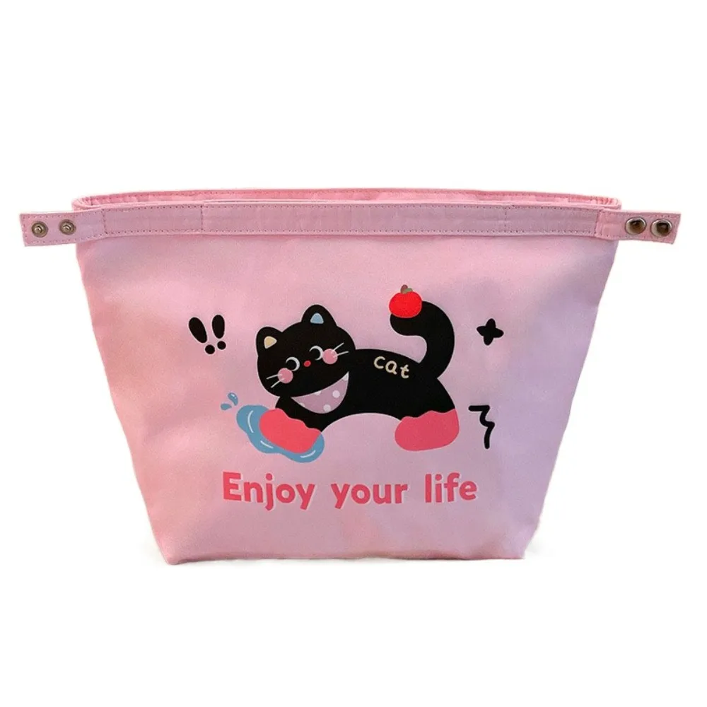 

Portable Cat Cute Thermal Lunch Bag Lightweight Large Capacity Food Storage Pouch Waterproof Zipper Cosmetic Bag Camping