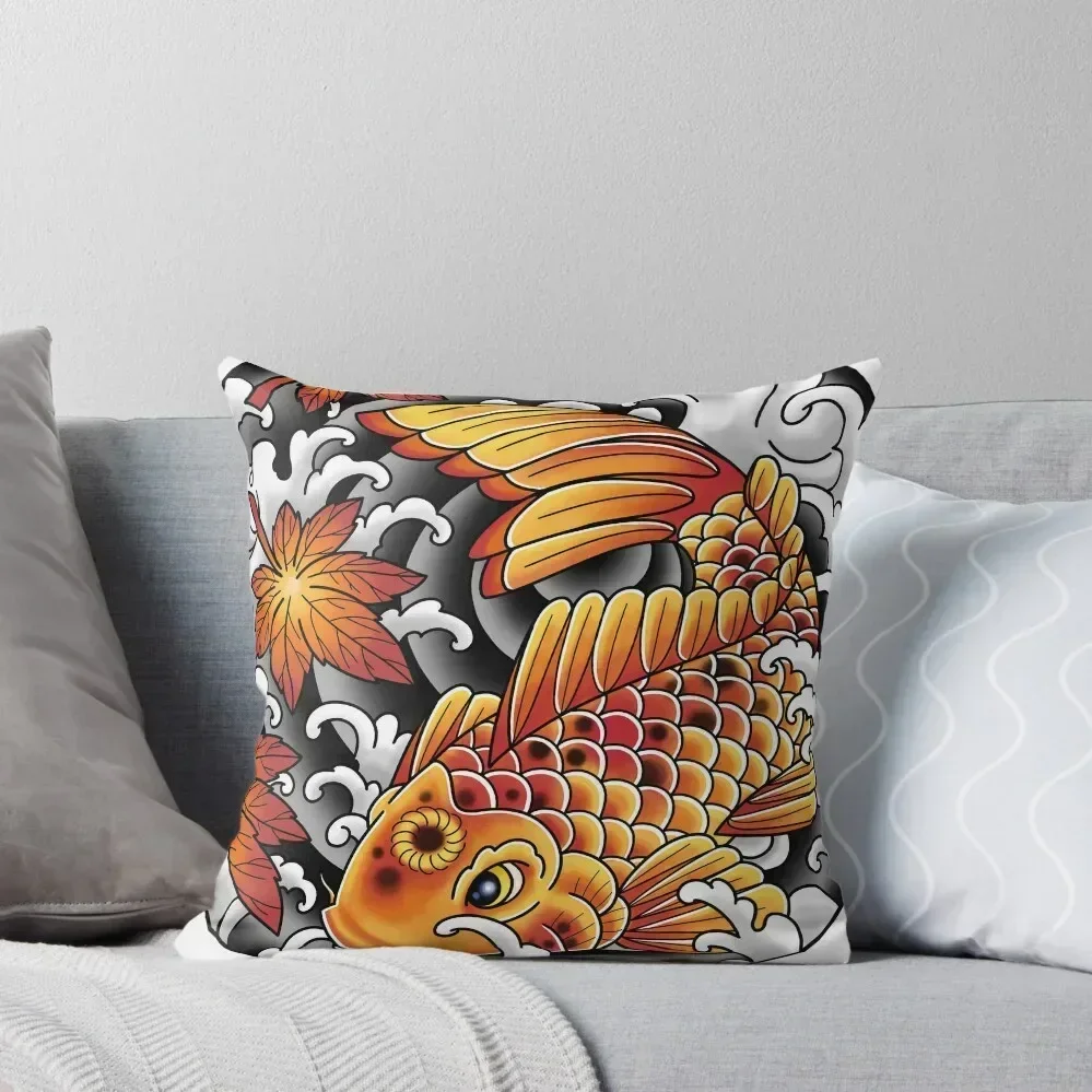 

Koi Fish Throw Pillow Decorative Cushions Christmas Pillow Covers covers for pillows Pillows Aesthetic pillow