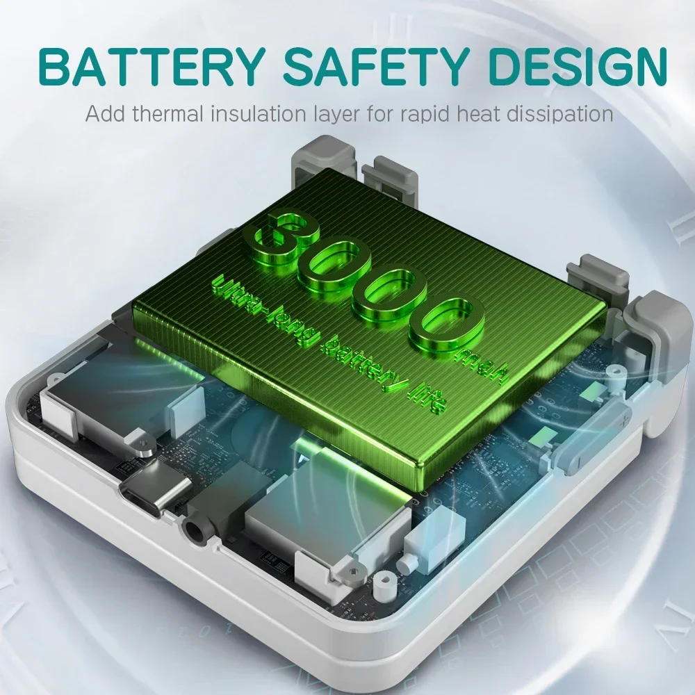 MIYOO Flip V2 Retro Handheld Game Console 3.5''IPS Screen Compact Portable Game Machine Dual analog Flip Handheld Game Console