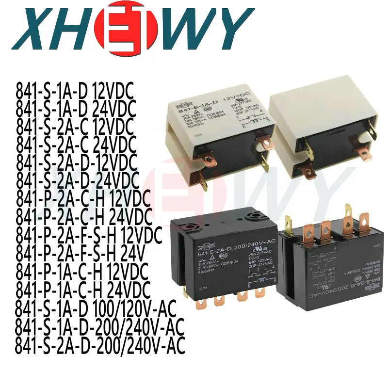 841-S-2A-D-1A 12VDC 24VDC 100/120V Relay 841-S-1A-D 841-S-1A-D-200/240V 841-S-2A-C 841-S-2A-D 841-P-2A-C-H 841-P-2A-F-S-H 841-S