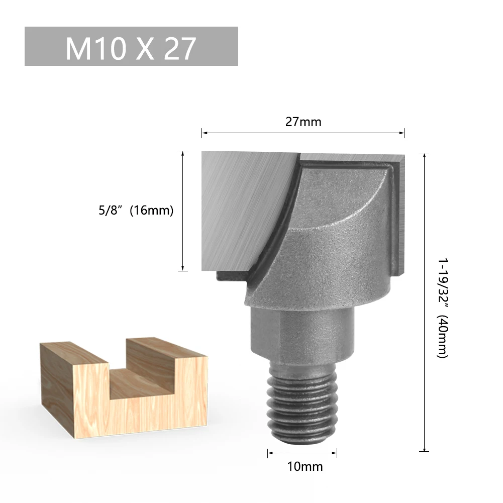LAVIE 1 Stück 10mm Gewinde CNC-Reinigungsfräser Bodenfräser für Holz Holzbearbeitungsfräser MC07001 – Detail 15