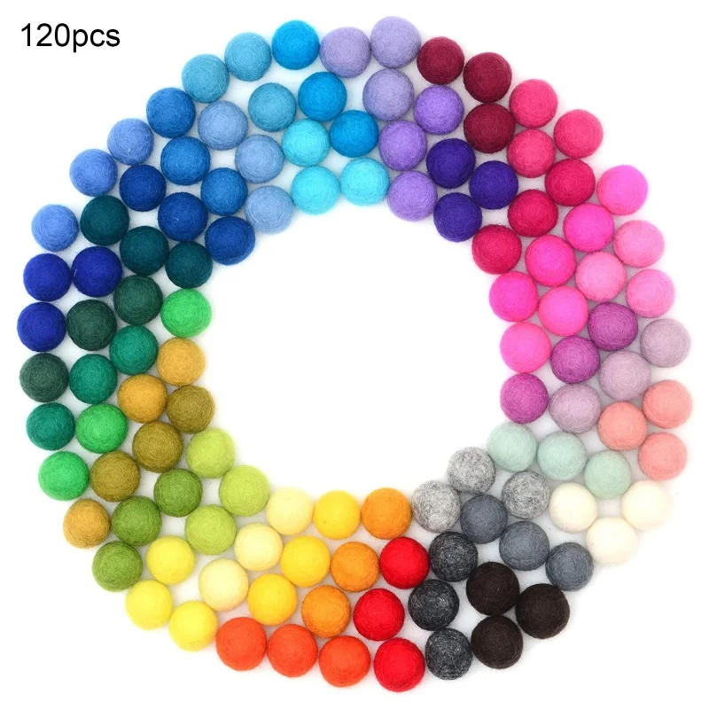 240pcs Felt Balls Wool Ball Handmade Felt 40 Colors For Vesicles In Bulk For Felt And Garland DIY