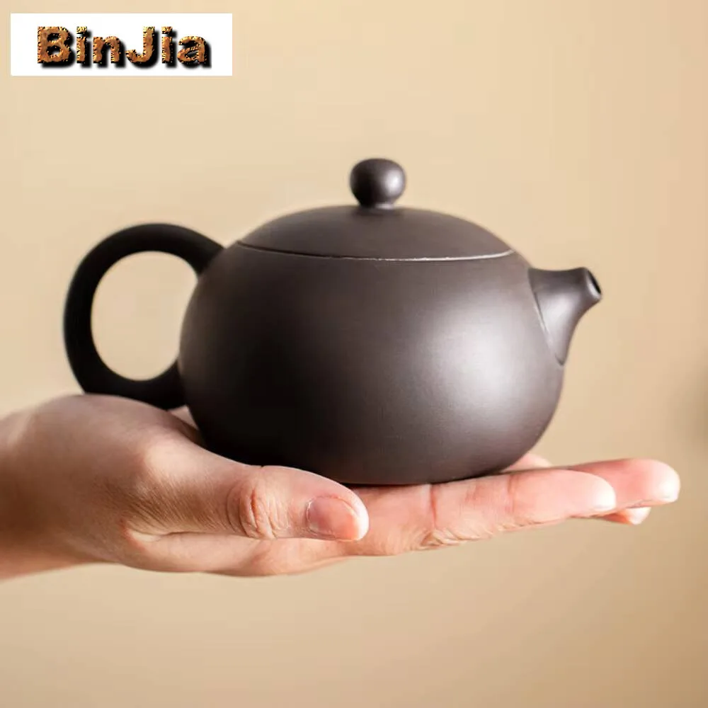 

200Ml Creative Fengming Purple Clay Teapot Handmade Xishi Zisha Pot Tea Ball Hole Filtration Beauty Kettle Kung Fu Set Gifts