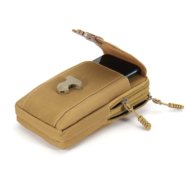 Tas Pinggang Vertikal, Tas Ponsel Kantong Sabuk Pria untuk Pria Tas Sarung Ponsel Paket Molle, Tas Penyimpanan Sabuk Tugas Taktis Kecil