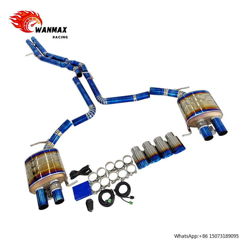 

Титановая спортивная выхлопная система с клапанами Catback для Audi A6/A7 2019+ (C8 A6 A7 C8 V6 3.0)