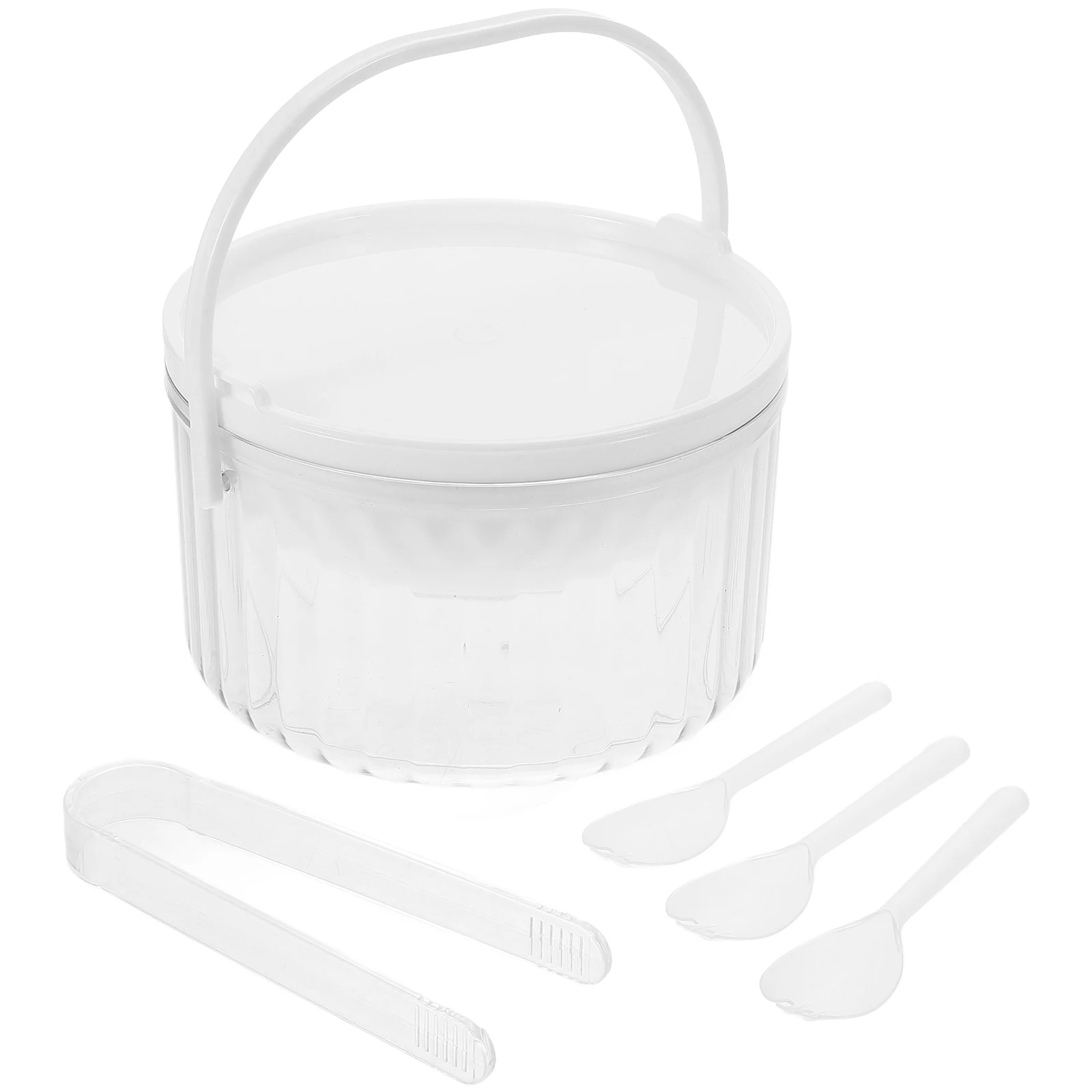 

Salad Bowl Storage Box Thick Transparent Fridge Plastic Containers Lids Refrigerator Organizers Food Preservation Boxes