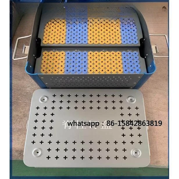 Orthopedic Spine Nail Box Sterilization Box Aluminum Alloy High Temperature and High Pressure Resistant Surgical Instruments