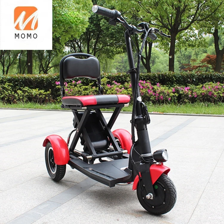 3 Wheel Foldable Cheap Mobility Adult Kick Moped E Scooter Handicapped Scooters Electric Tricycles For Sale