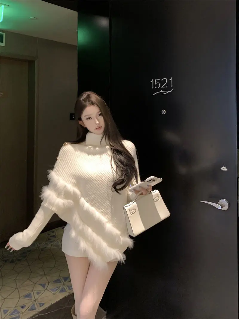 

Sweaters Jumpers Pullovers Woman Rock Chenille Leopards Pattern Relaxed Christmas Holiday Winter Festival Season Gift Present BF