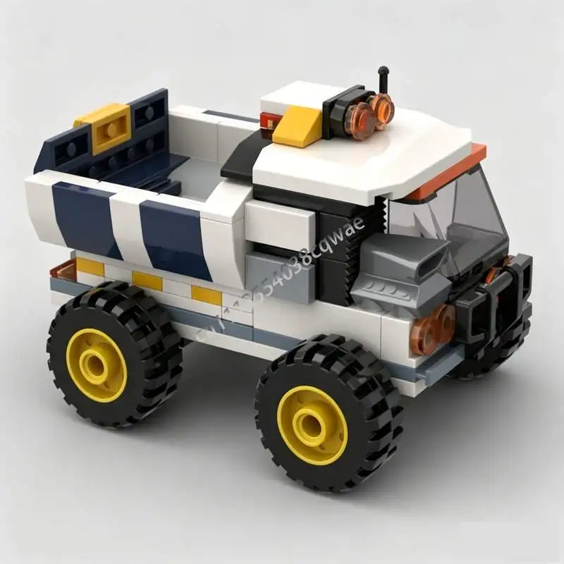161Parts Space Mining Dump Truck MOC Model Custom Puzzle Sci Fi Vehicle DIY Assembly Building Blocks Creative Toy Popular Gift