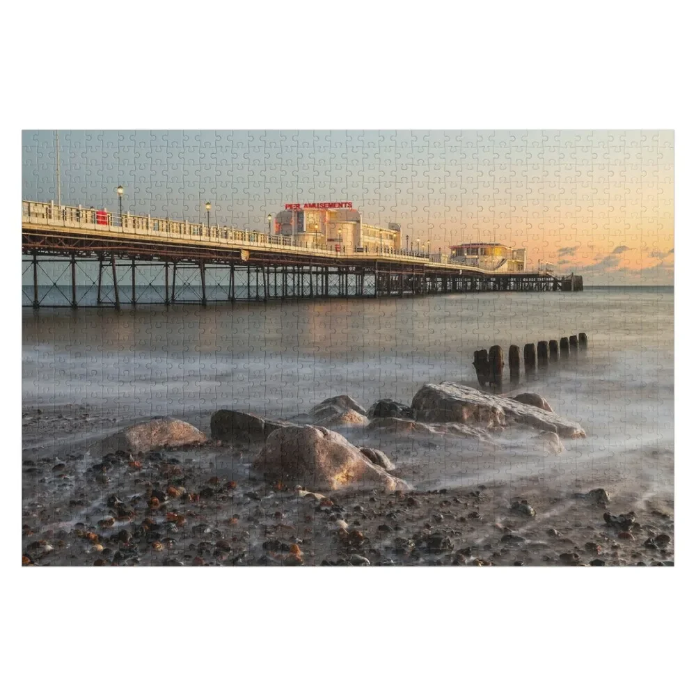 

Головоломка Worthing Pier Sunset Персонализированный подарок Персонализированный детский подарок Пазл