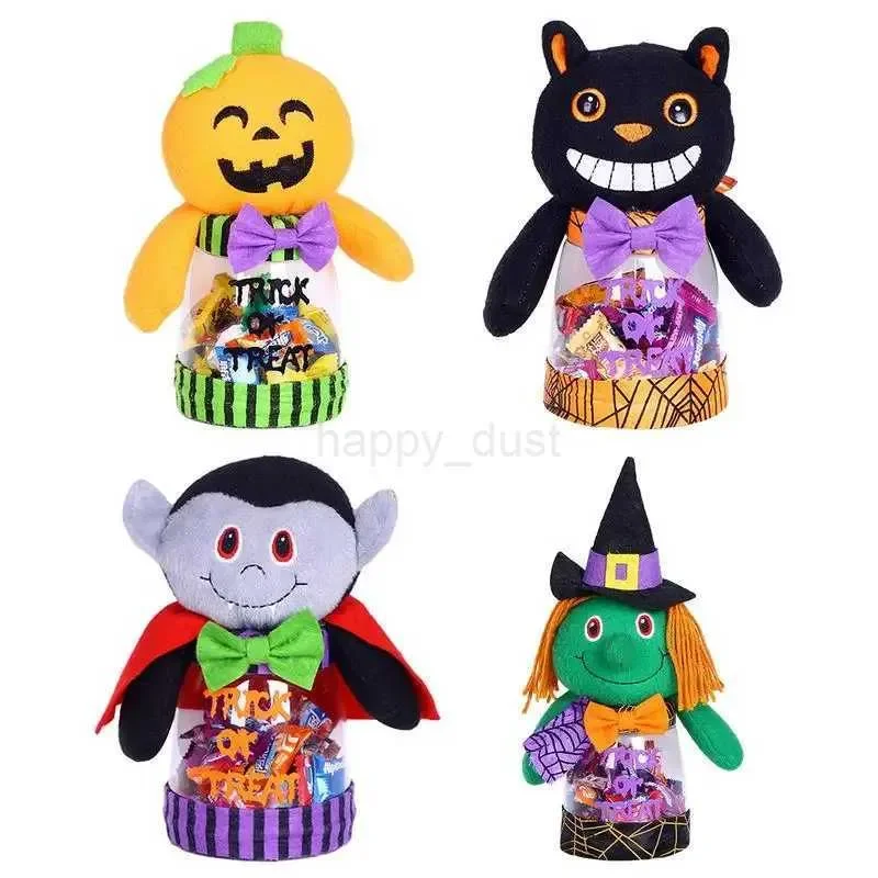 

Halloween Candy Jar Halloween Decor Candy Cauldron Holder Jar Trick Or Treat pumpkin vampire Candy Containers For Party SupplyCL