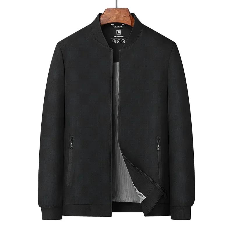 جاكيت للرجال بياقة بيسبول ، معطف فضفاض ، توب متعدد الاستخدامات ، نمط غامق ، عمل غير رسمي ، جديد ، الربيع والخريف ،