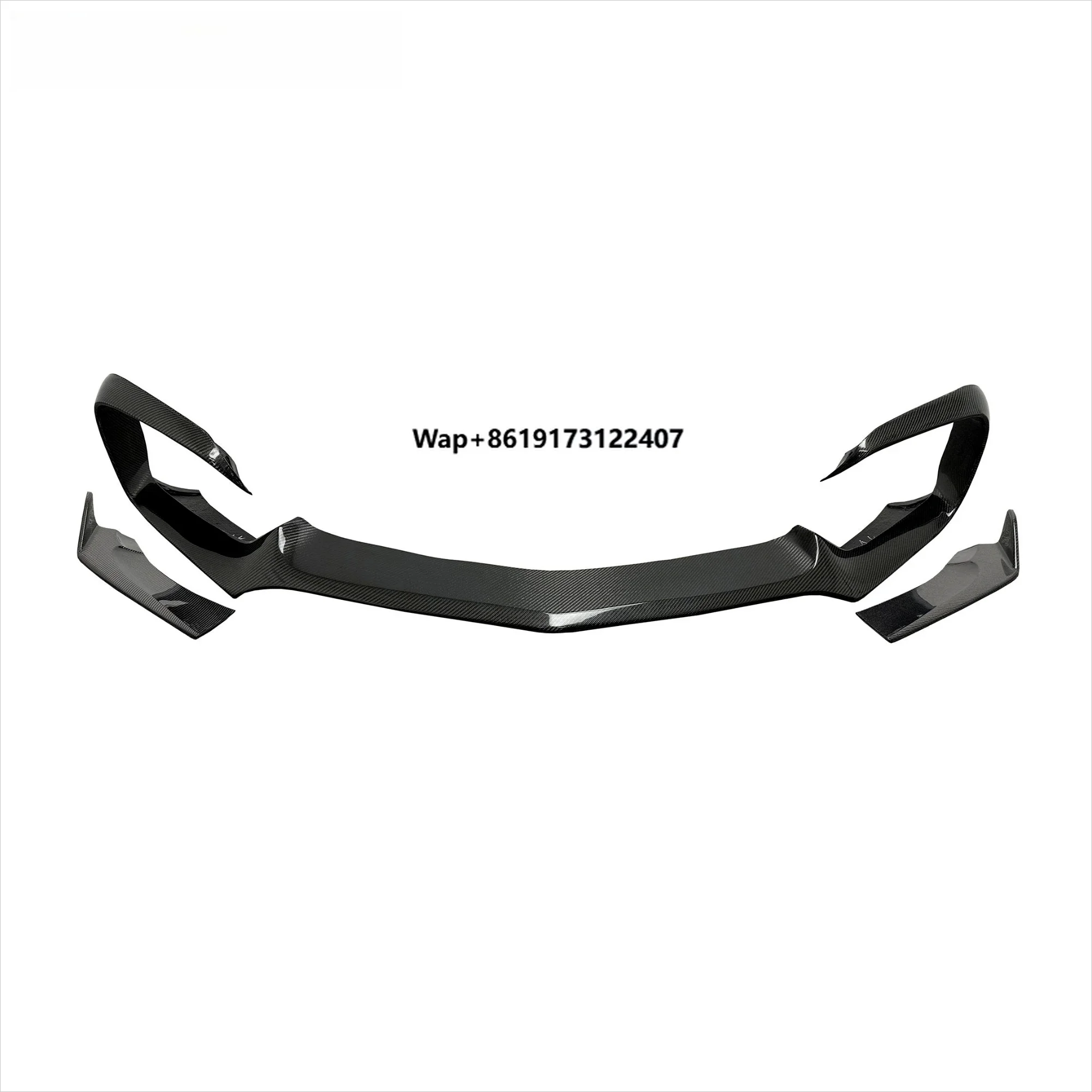 

R Style Gloss Carbon Fiber Auto Parts Decoration Front Bumper Lip Front Lip for Benz GT GTS 2015-2018