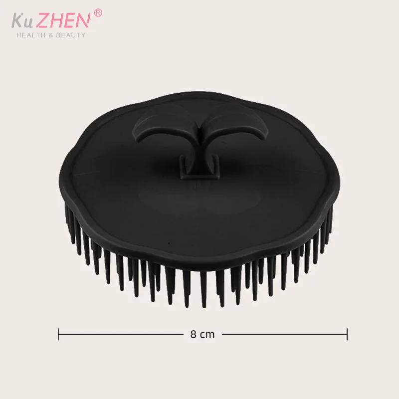 1Pcs Scalp Massagers Round Comb Black Hair Comb For Women Men Shower Brush Scalp Wash Clean Hair Tool