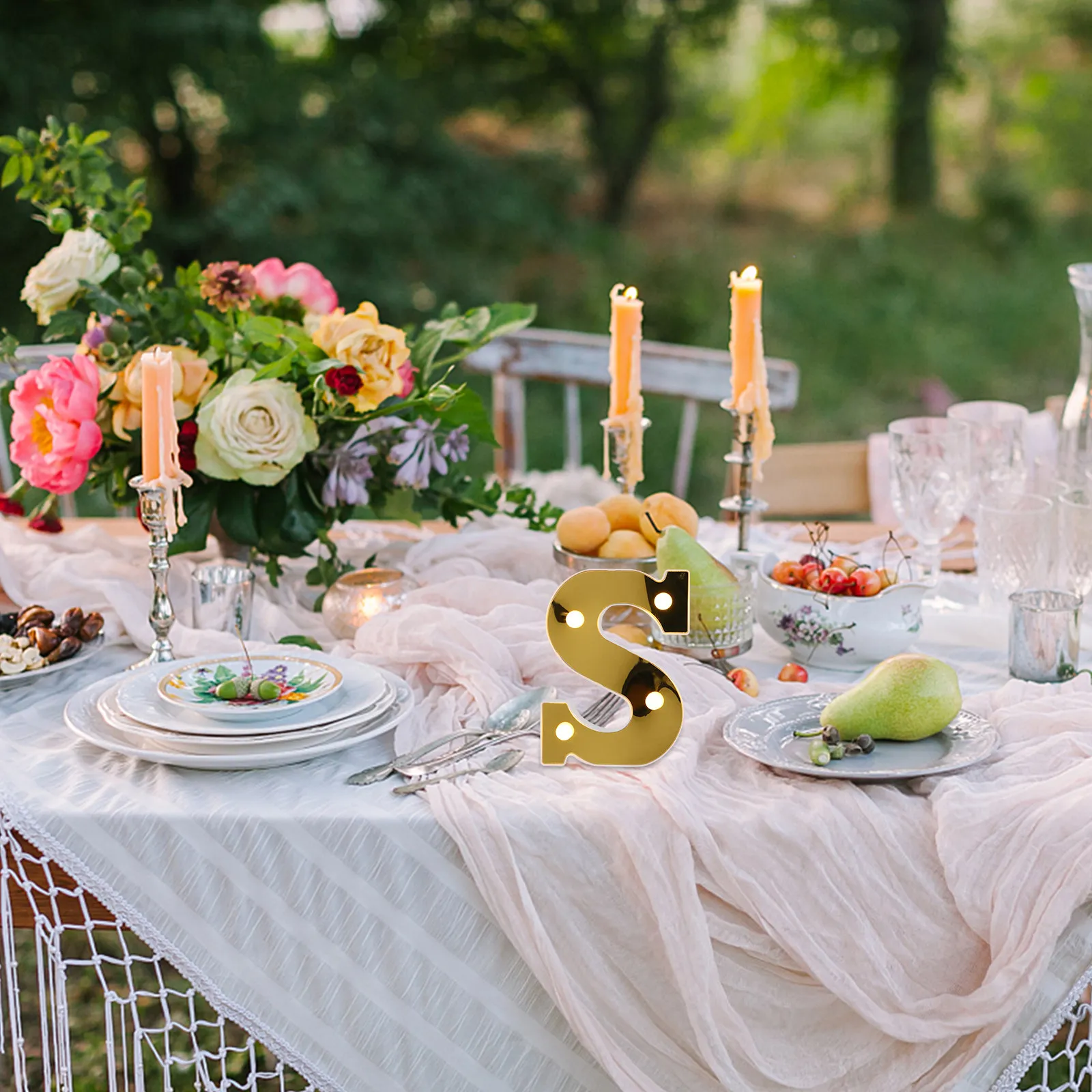 

Декоративная светодиодная лампа-буква S для вечеринок, романтического оформления свадеб, праздников, дней рождения, создания ночной атмосферы