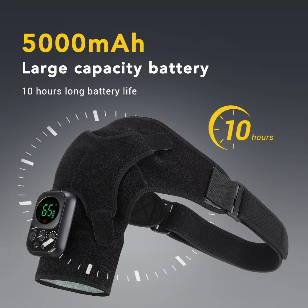 

Electric Vibration Shoulder Massager Joint Tendonitis Promote Blood Circulation Air Pressure Kneading Support Belt APP Control