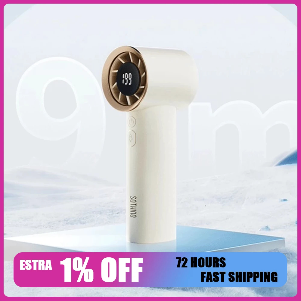 SOTHING Engine Handheld Fan 100th Gear Can Be Adjusted At Will Handheld Small Fan Long Battery Life Of 5 Hours Light Weight Gift