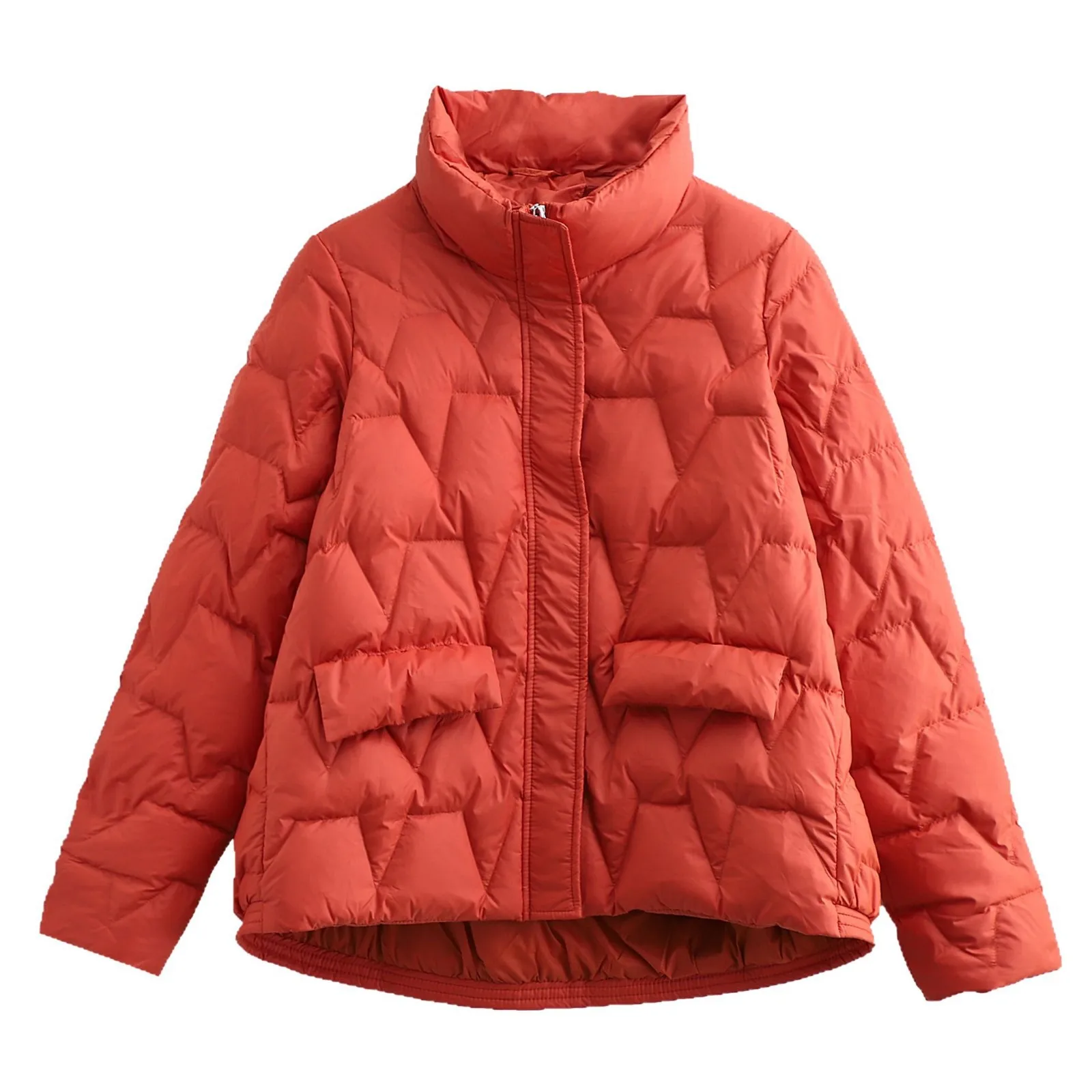 Winter Short Duck Down Jacket Women Korean Style Loose Lightweight White Duck Down Coat Women's Puffer Jacket Outerwear JK-246