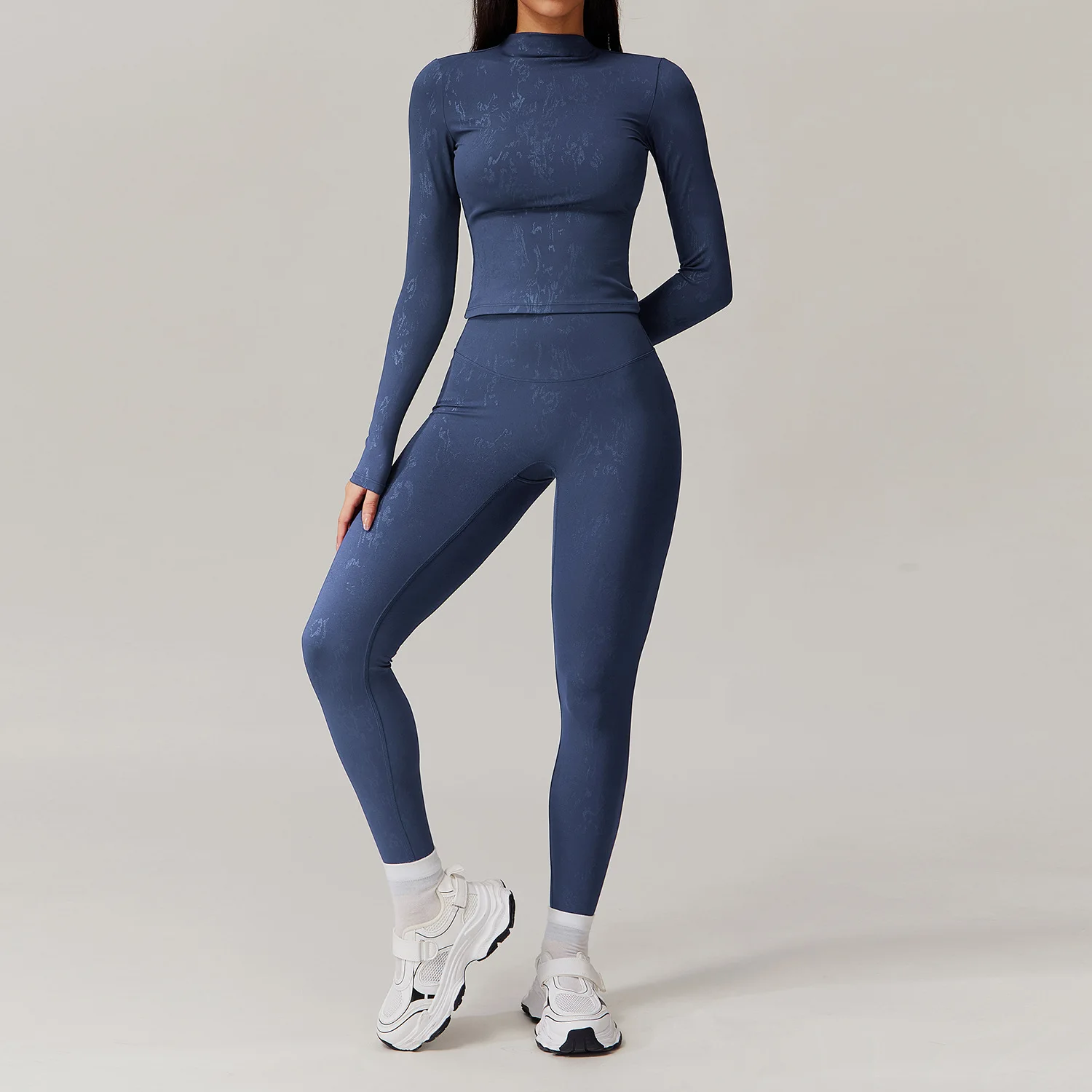 Seamless Yoga Set Women Brozing Long Sleeve Zipoper Jacket High Waist Leggings Short Sport Suit Outdoor Running Fitness Gym Sets