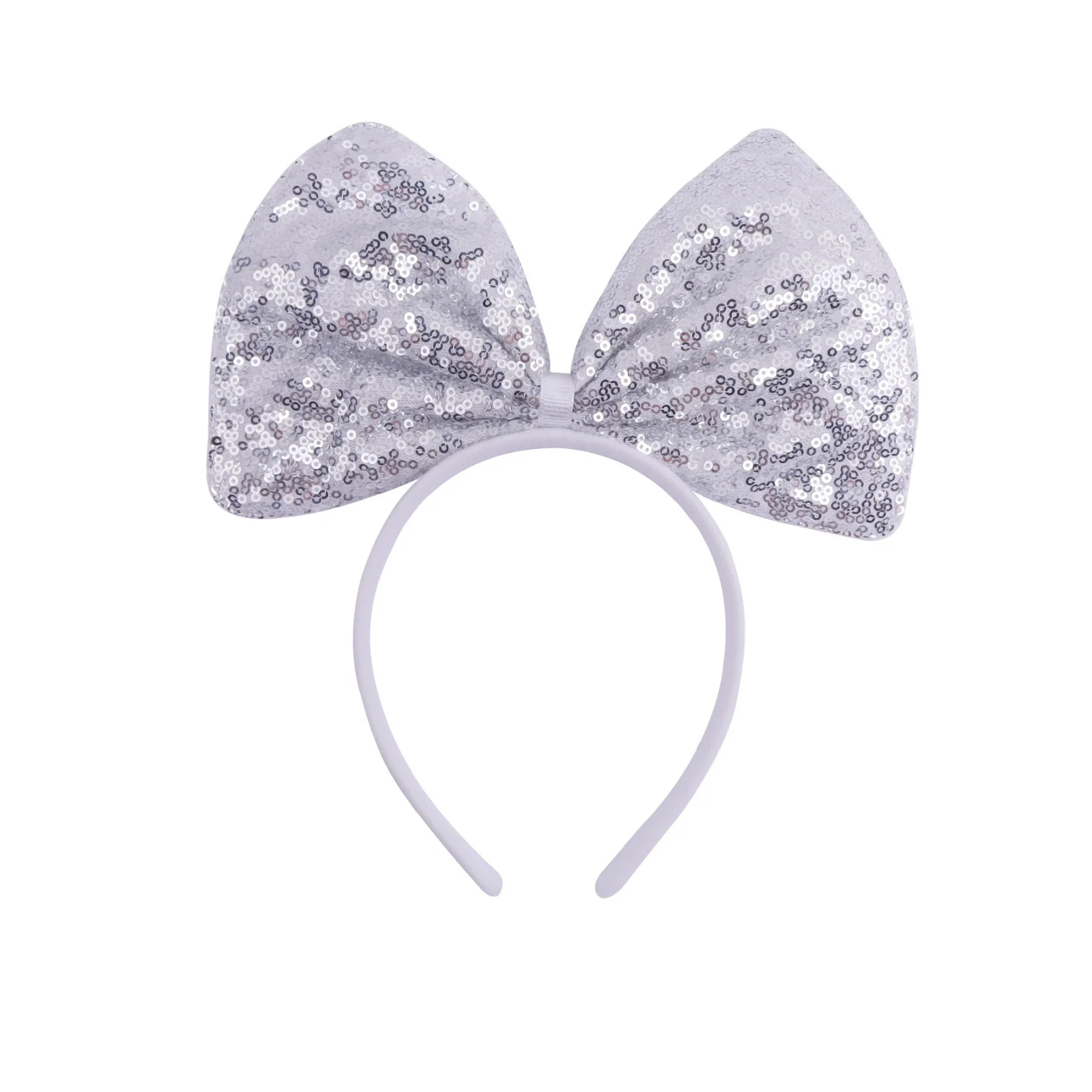 1 Stück Pferdeschleifen-Stirnbänder-Set, 6 Stück Bunte Glitzernde Haarbänder, Niedliche Kopfaccessoires für Mädchen, Perfekt für Partys & Verkleidungen – Detail 5