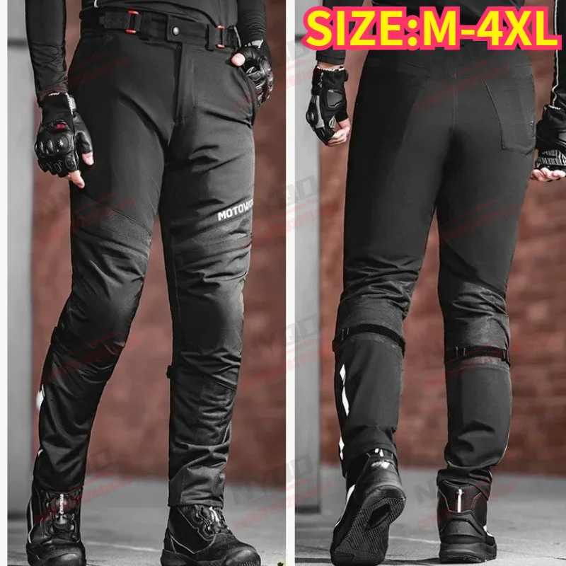 

Motorcycle Riding Pants for Men Summer Thin Design Anti Fall Breathable and Protective Outdoor Equipment