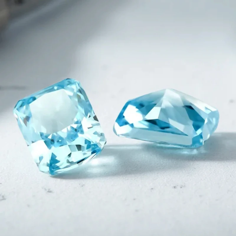 

2pcs 4x6mm~8x10mm Octangle Radiant Crushed Ice Cut Cubic Zirconia Stones 5A Loose CZ Synthetic Gemstones for Jewelry Making