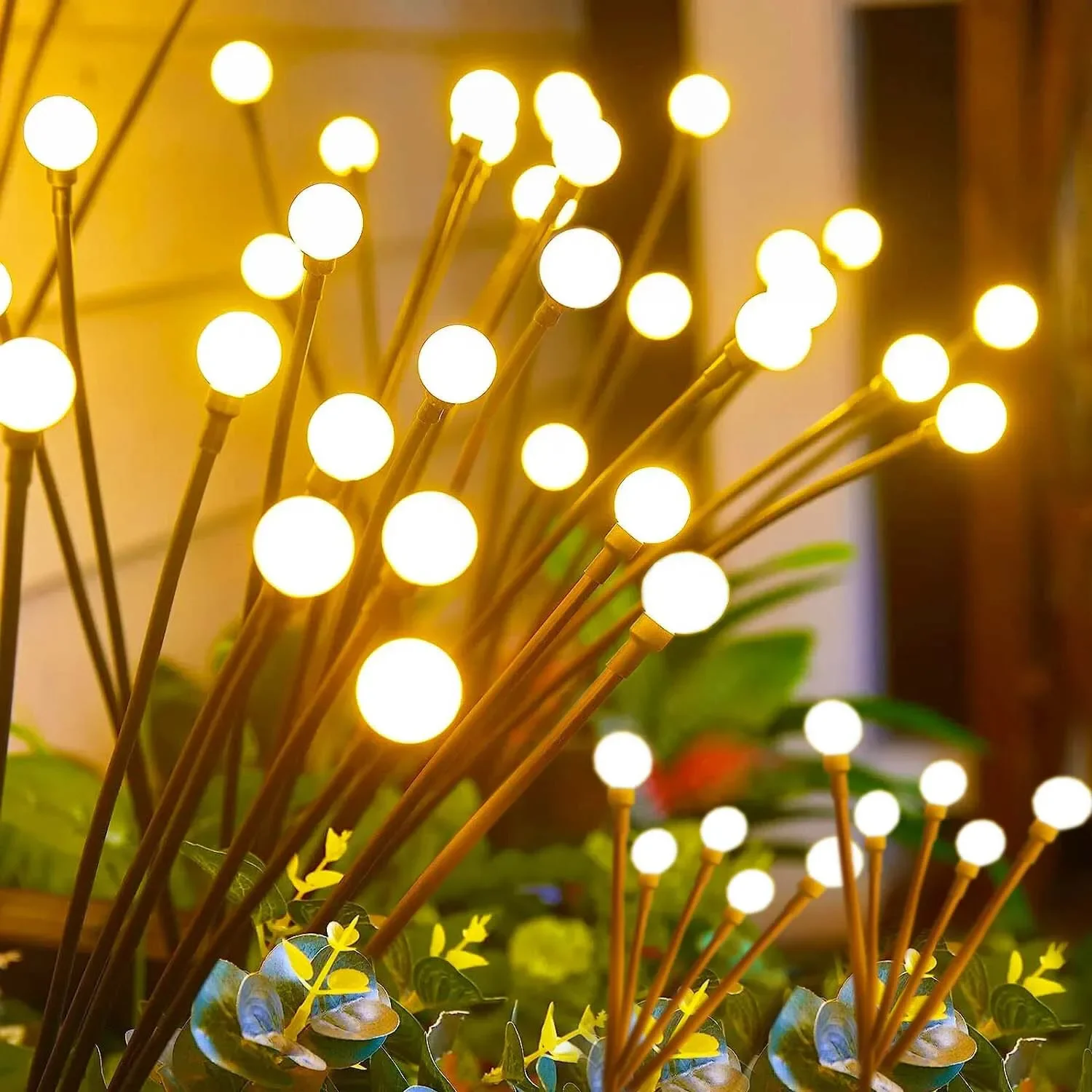 10LEDs Solar Firefly Lights Outdoor Sun Powered Light Solar Garden Home Lawn Fairy Light Landscape Lamp Atmosphere Lampu