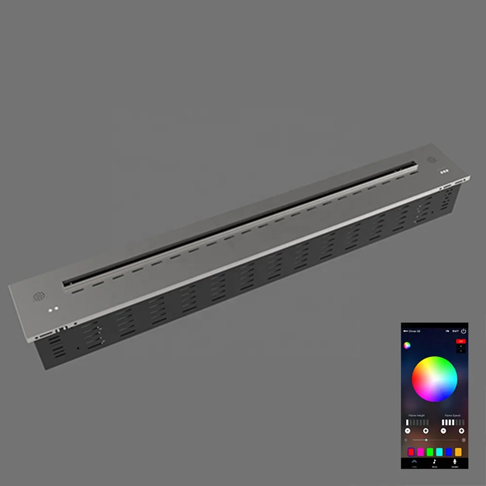 Smart App Electric Fireplace Constant Temperature Touchable 3D Kamin Vapor Steam Water Fireplace 2000 mm