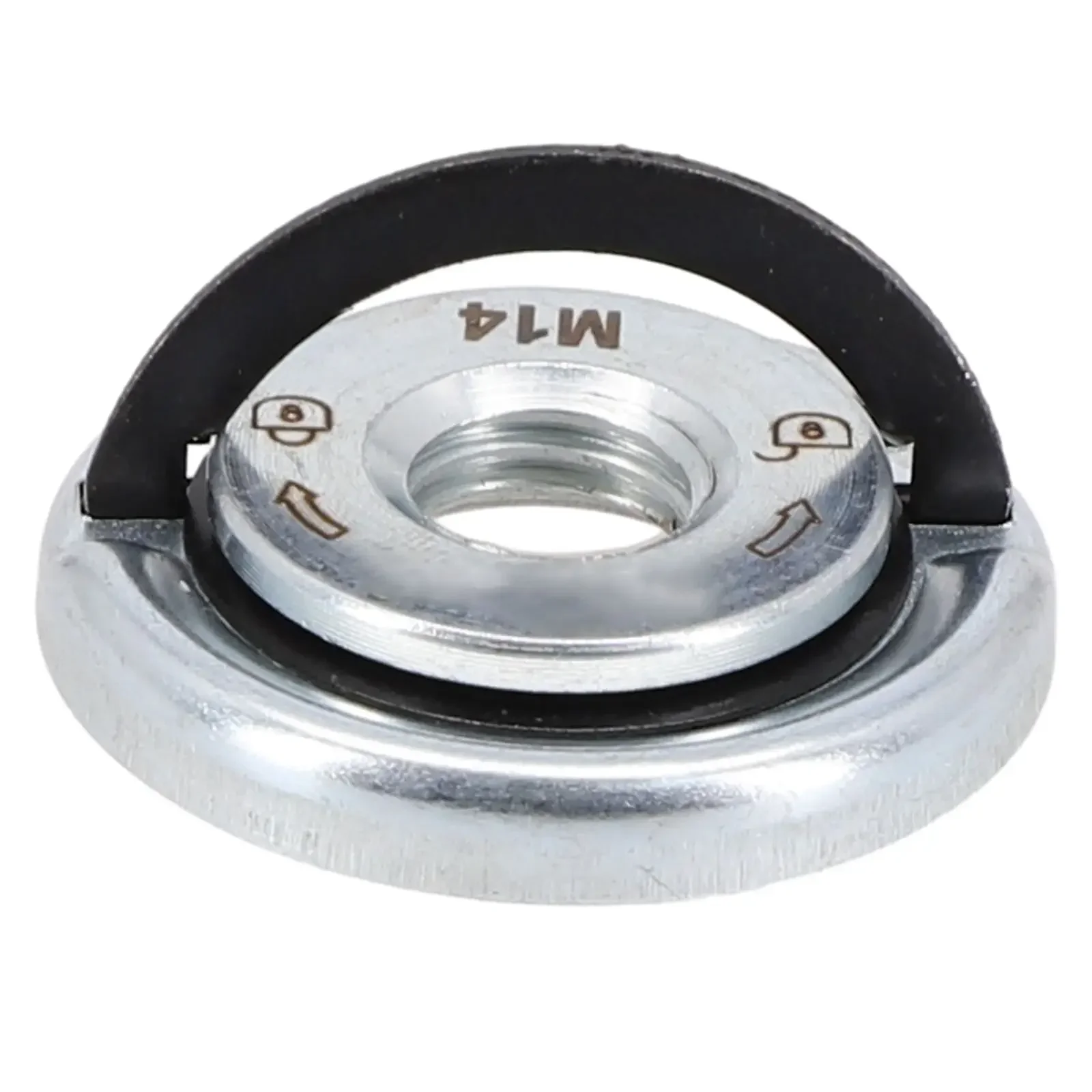 Auto-Locking Thread Angle Grinder, Pressionando Placa, Quick Release Flange Nut, Power Chuck Ferramentas para Rebolos, M14