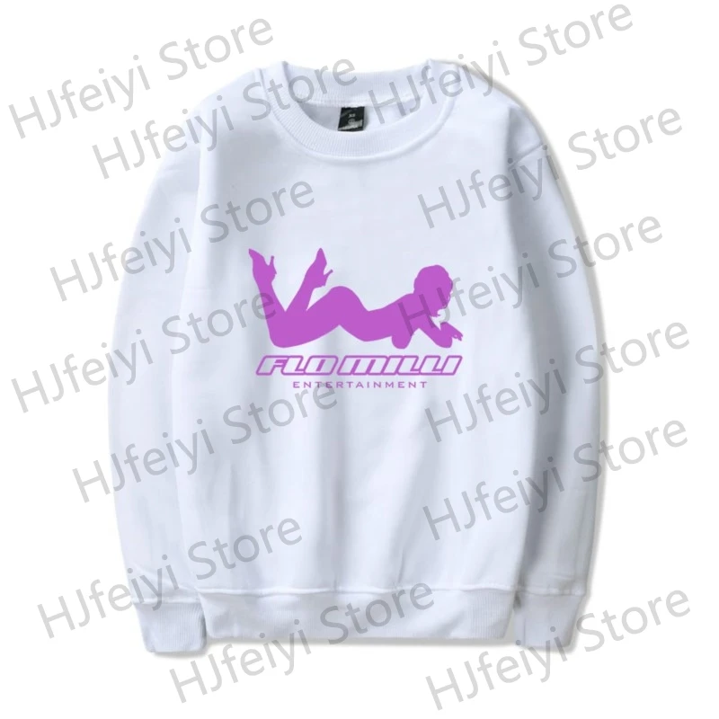 Flo Milli ENTERTAINMENT Merch Long Sleeve Crewneck Sweatshirt Winter For Women/Men Unisex O-neck Streetwear Hooded