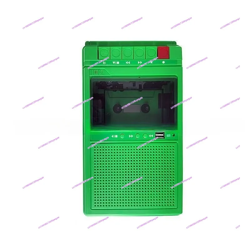 

Retro tape player, portable tape player, old-fashioned portable repeater, cassette Bluetooth recorder