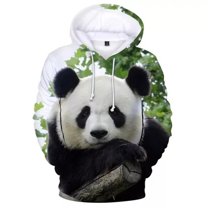 

3D Print Cute Panda Men Hoodies Long Sleeve Loose Sweatshirts Harajuku Street Style Kids And Women's Animal Theme Casual Hoodie
