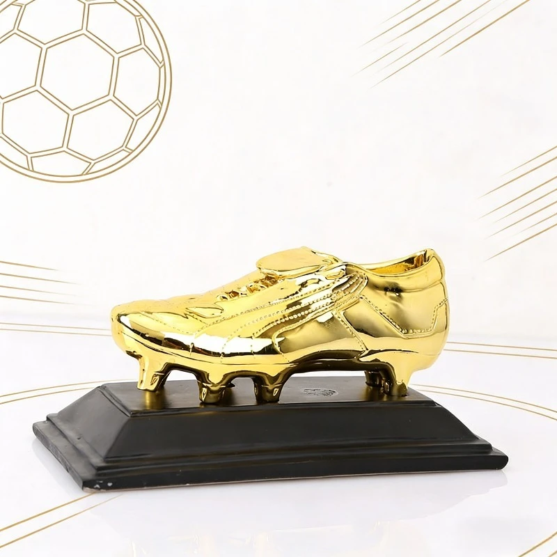 

Golden Boot Statue Ornament, Resin Crafts, Football Enthusiast Decoration Ornament, Enthusiast Collection Decoration Model