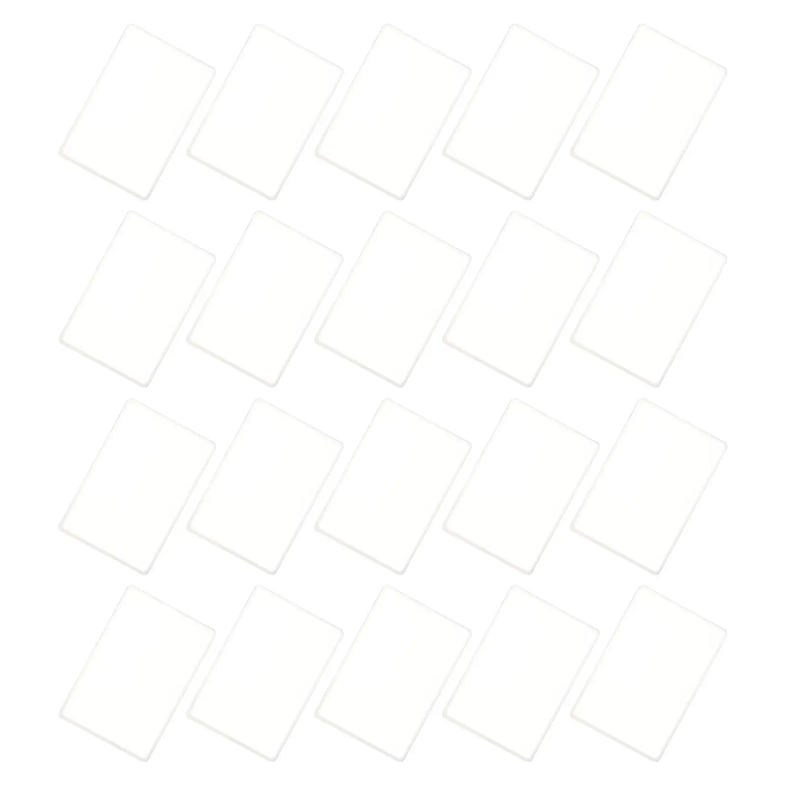 20Pcs Card Size Magnifier Bookmark 3X Fresnel Lens PVC Thin Page Magnifier Reading Aid for Books Documents Seniors Portable