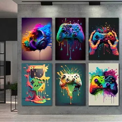 Classic Color Game Handle Wall Art Poster Pop Fashion Boy Esports Room Decoration Canvas Painting Murals Prints Pictures Gifts