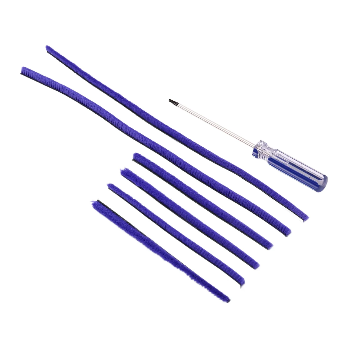 

A47T 7Pcs Soft Plush Strips for Dyson V6 V7 V8 V10 V11 Vacuum Cleaner Soft Roller Head with Screwdriver Replacement Part