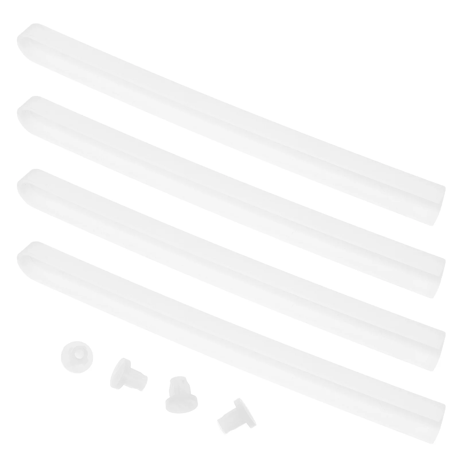 

2 Sets Drawer Slides Sturdy Slideshow Silent Dresser Plastic Side Rails Smooth Surface