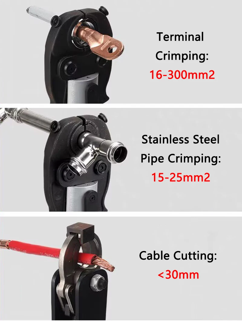 Portable Rechargeable Electric Hydraulic Pliers EP-30C Multifunctional Cable Cutting/Wire Crimping/Stainless Steel Pipe Crimping