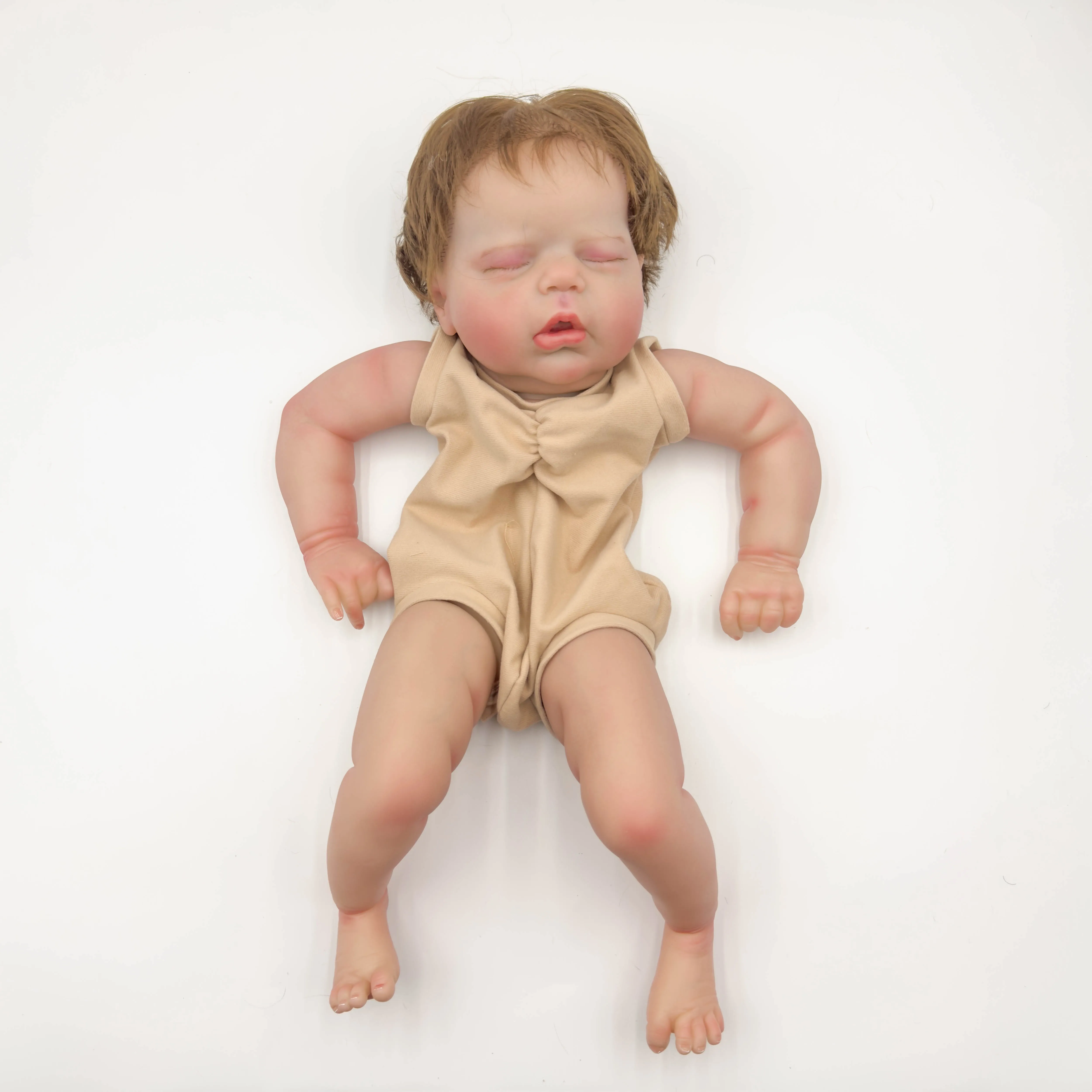 

NPK 22 Inch Alexis Lifelike Unfinished Reborn Doll Kit - Painted Doll Parts with Hand Root Hair for Collectors And Craftsmen