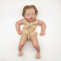 NPK 22 Inch Alexis Lifelike Unfinished Reborn Doll Kit - Painted Doll Parts with Hand Root Hair for Collectors And Craftsmen