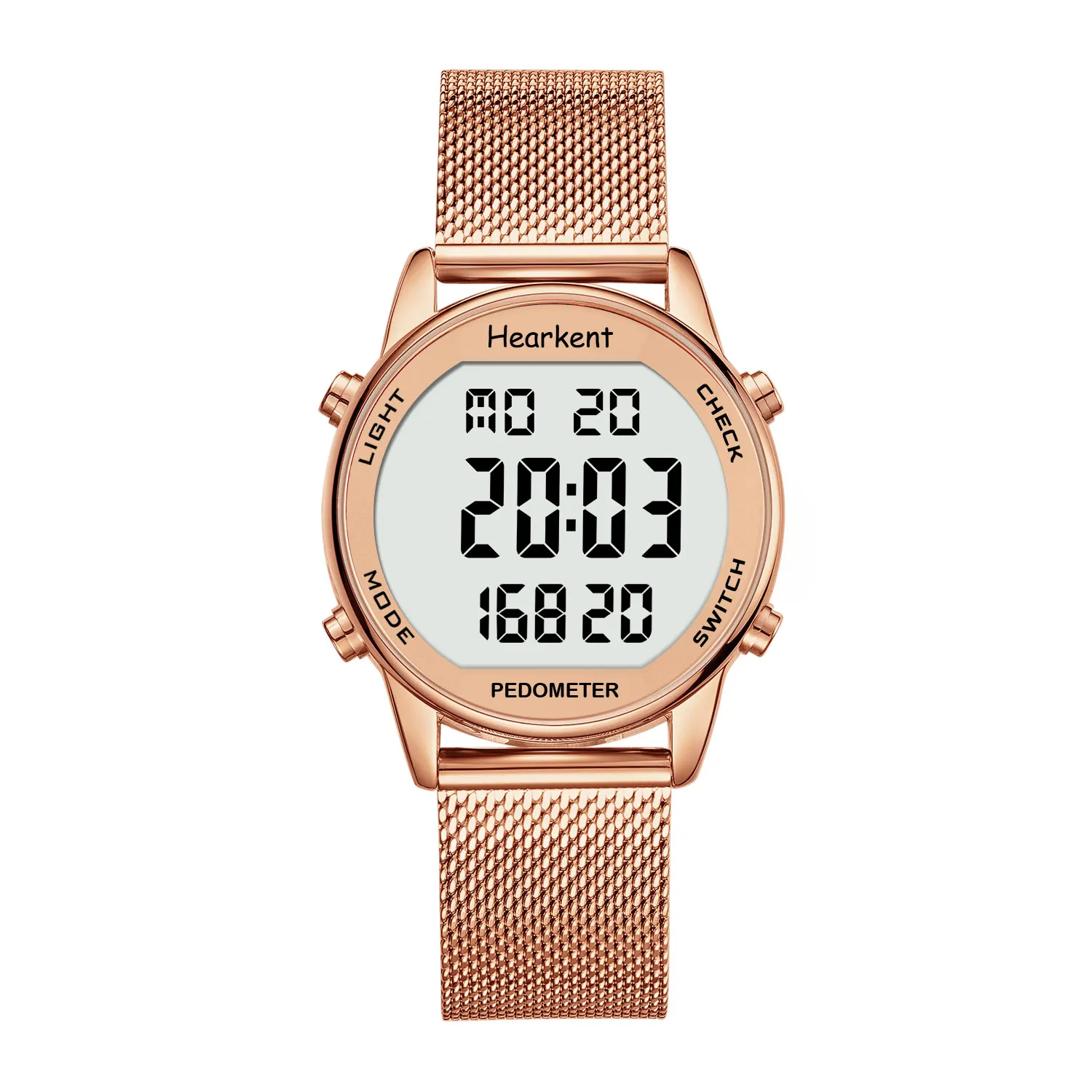 Women Digital Pedometer Watch No Bluetooth No App Step Count Calorie Distance Large Screen Backlight Waterproof Wrist Watch Gift