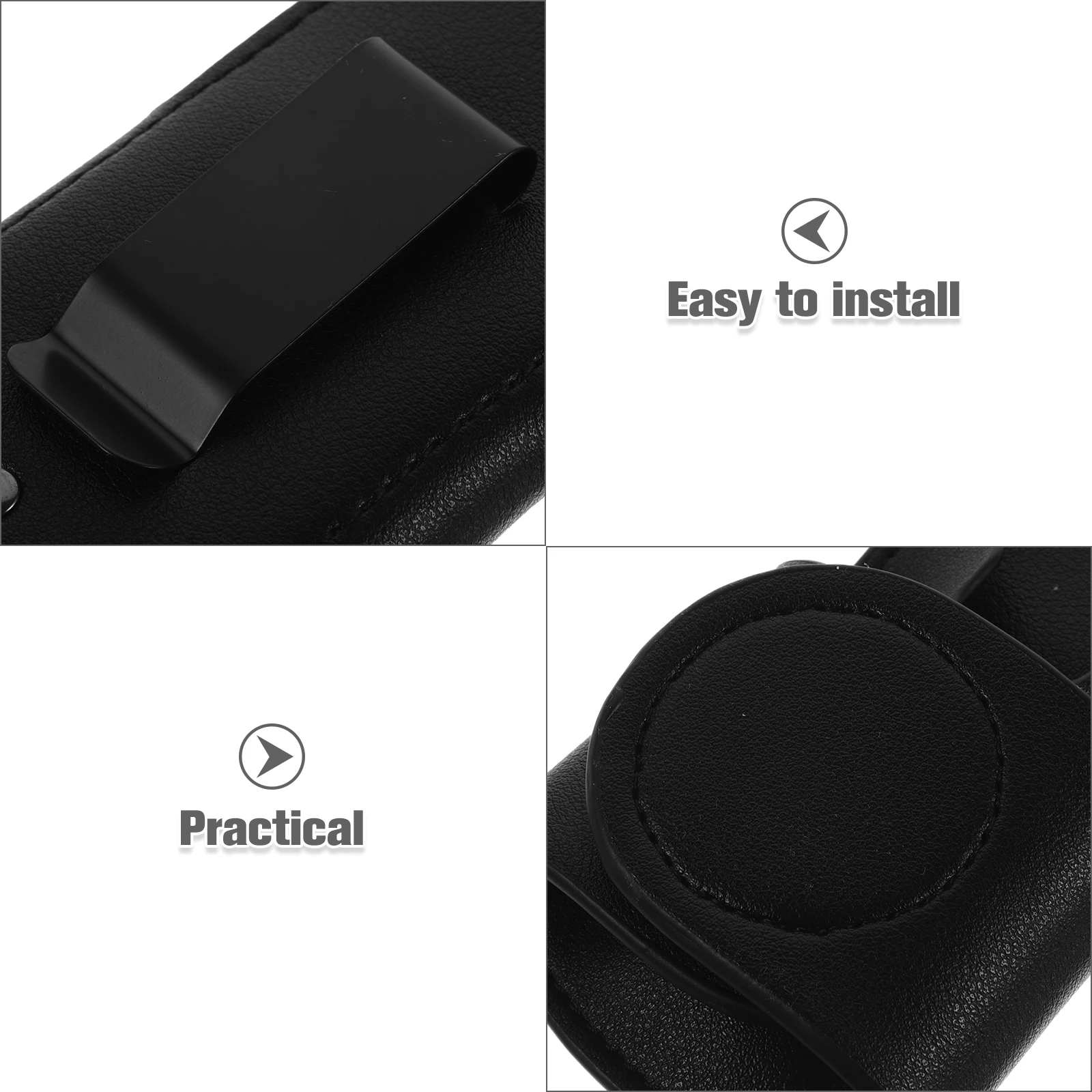 مشبك حامل سماعة الطبيب من البولي يوريثان، أسود محمول، آمن، متين، سهل التنظيف، تخزين متعدد الوظائف، تصميم أنيق للممرضات #4