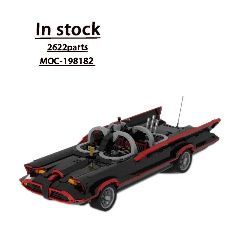 

MOC-198182 Classic Movie Bat Roadster Racing Building Block Model 2622 Parts Boy Kids Birthday Building Blocks Toy Gift