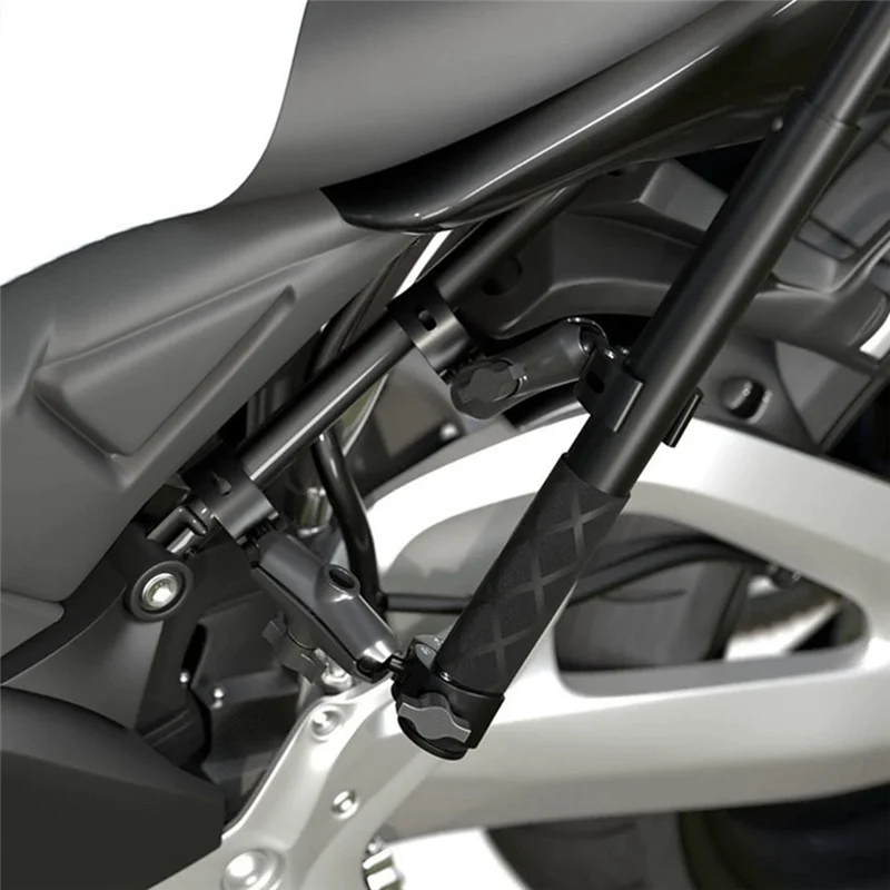 

B04C-Motorcycle Bike Action Camera Mount Kit For Insta360 X4 Gopro Double Head Powerful Clamp Handlebar Bracket